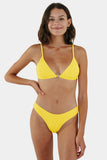 Bacon Bikinis Bikini Bottom Cheeky Retro Bottom // Yellow RIB